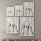 Size comparison chart for a set of two white barnwood framed canvas prints.