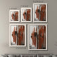 Size comparison chart for a set of two white barnwood framed canvas prints.