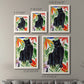 Size comparison chart for a set of two white barnwood framed canvas prints.