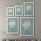 Size comparison chart for a set of two white barnwood framed canvas prints.