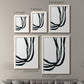 Size comparison chart for a set of two white barnwood framed canvas prints.