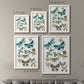 Size comparison chart for a set of two white barnwood framed canvas prints.