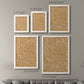 Size comparison chart for a set of two white barnwood framed canvas prints.