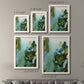 Size comparison chart for a set of two white barnwood framed canvas prints.