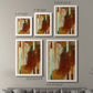 Size comparison chart for a set of two white barnwood framed canvas prints.