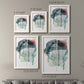 Size comparison chart for a set of two white barnwood framed canvas prints.