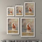 Size comparison chart for a set of two white barnwood framed canvas prints.