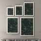 Size comparison chart for a set of two white barnwood framed canvas prints.