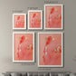 Size comparison chart for a set of two white barnwood framed canvas prints.