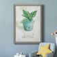 Potted Basil - Barnwood Framed Canvas Print