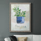 Potted Oregano - Barnwood Framed Canvas Print
