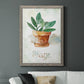 Potted Sage - Barnwood Framed Canvas Print