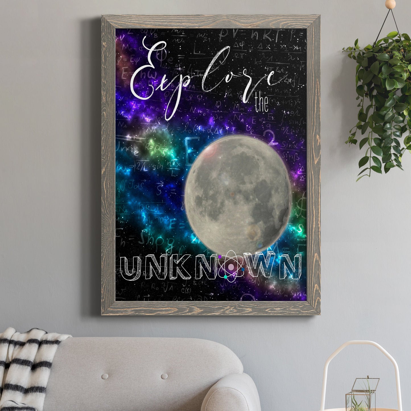 Explore - Barnwood Framed Canvas Print