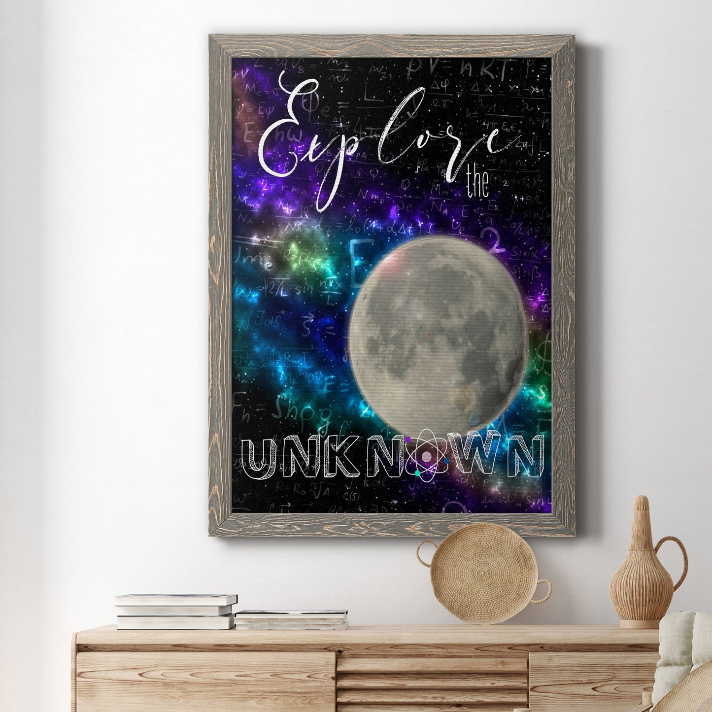 Explore - Barnwood Framed Canvas Print