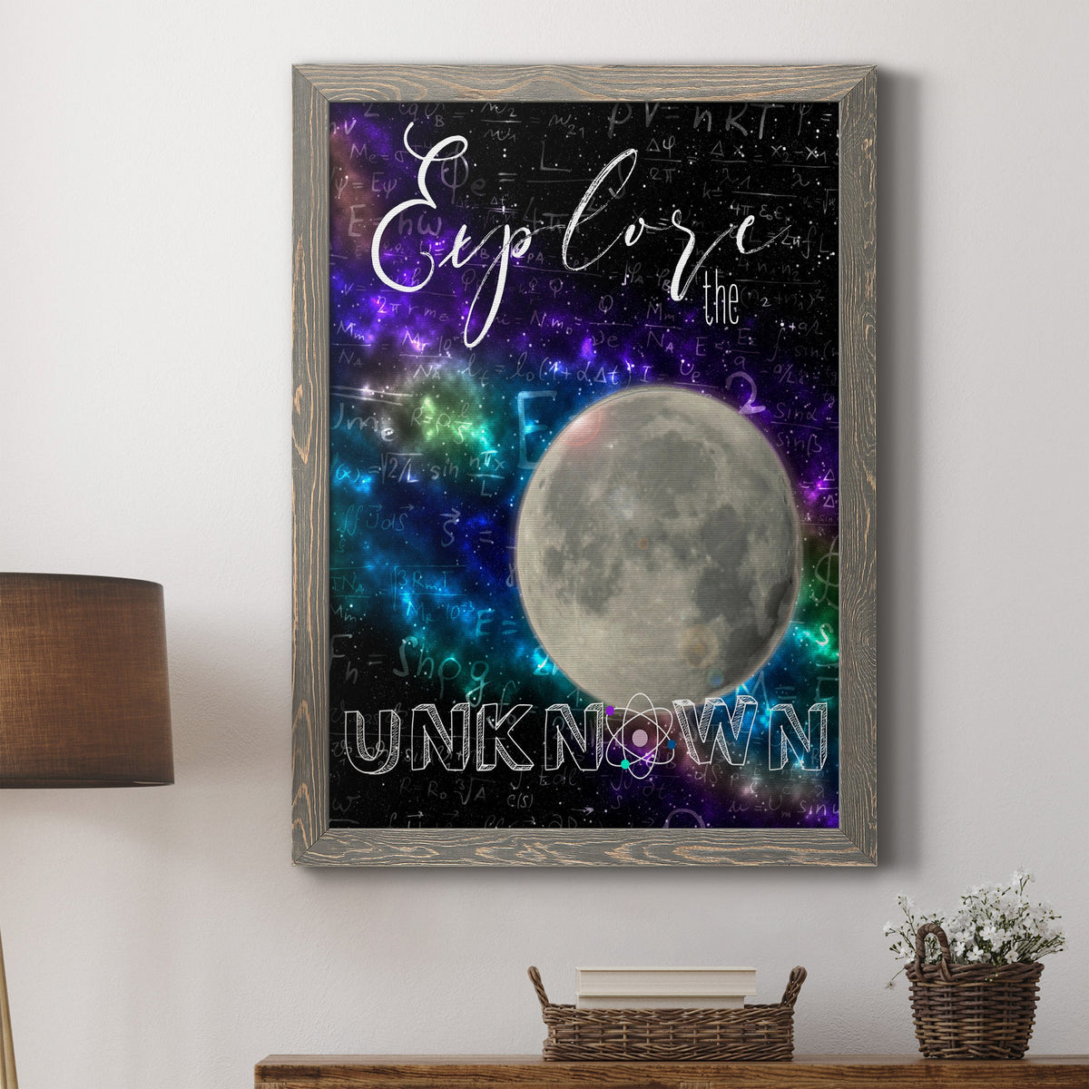 Explore - Barnwood Framed Canvas Print