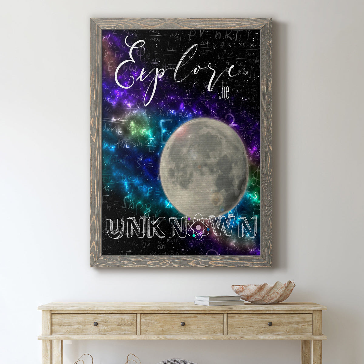 Explore - Barnwood Framed Canvas Print