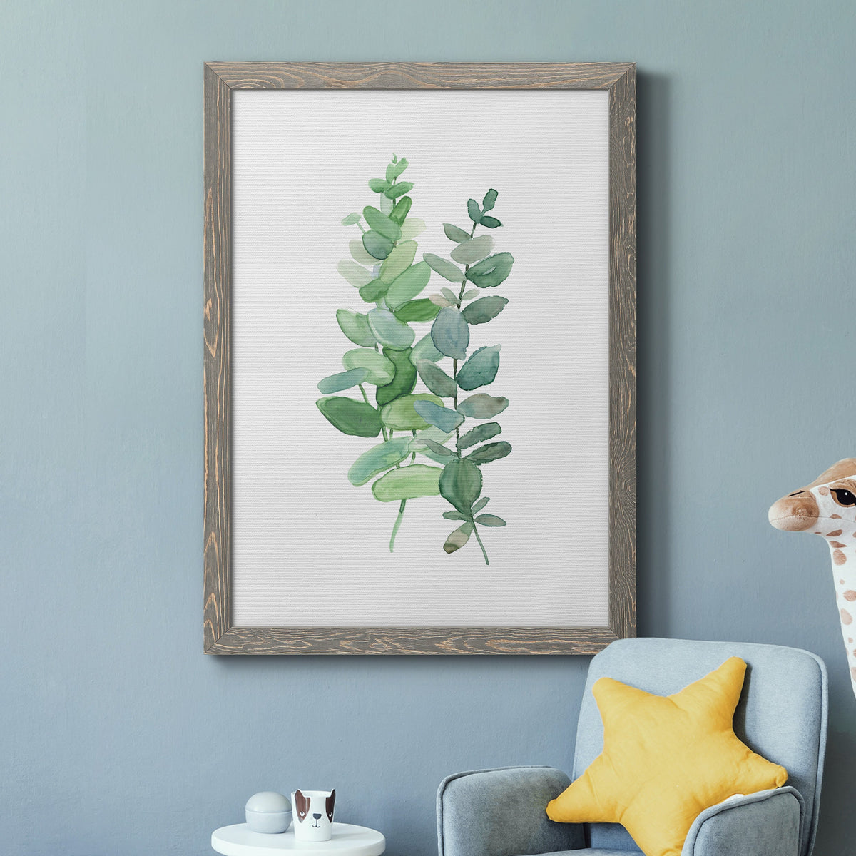 Eucalyptus II - Barnwood Framed Canvas Print