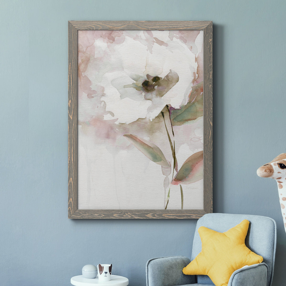 Summer Bloom II - Barnwood Framed Canvas Print