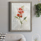 Linen Sweet Pea - Barnwood Framed Canvas Print