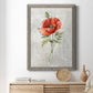 Linen Poppy - Barnwood Framed Canvas Print