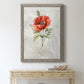 Linen Poppy - Barnwood Framed Canvas Print