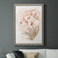White and Coral Orchid II - Barnwood Framed Canvas Print
