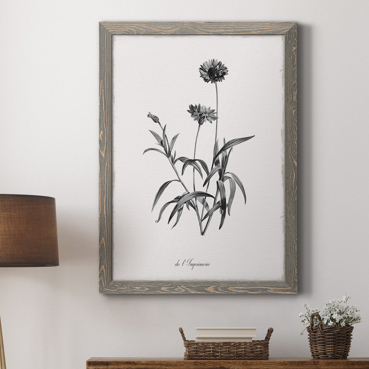 Simply Imperial - Barnwood Framed Canvas Print