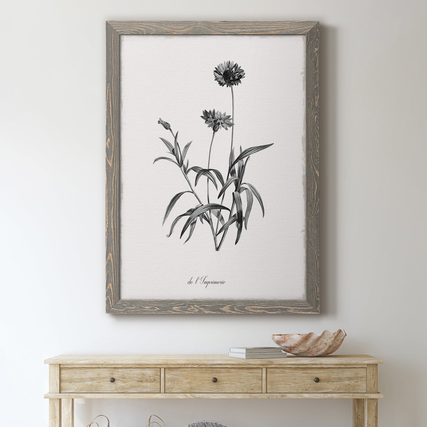 Simply Imperial - Barnwood Framed Canvas Print
