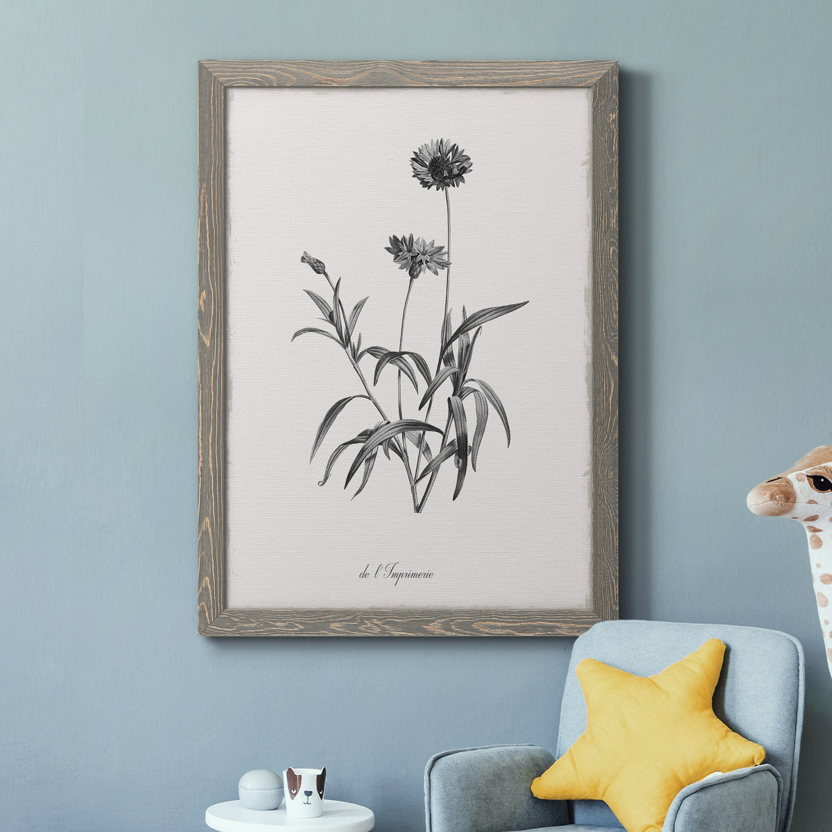 Simply Imperial - Barnwood Framed Canvas Print