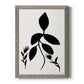 Silhouette Garden I - Barnwood Framed Canvas Print
