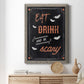 Be Scary - Barnwood Framed Canvas Print
