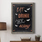 Be Scary - Barnwood Framed Canvas Print