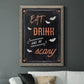 Be Scary - Barnwood Framed Canvas Print