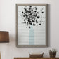 Bouquet of Black & White - Barnwood Framed Canvas Print