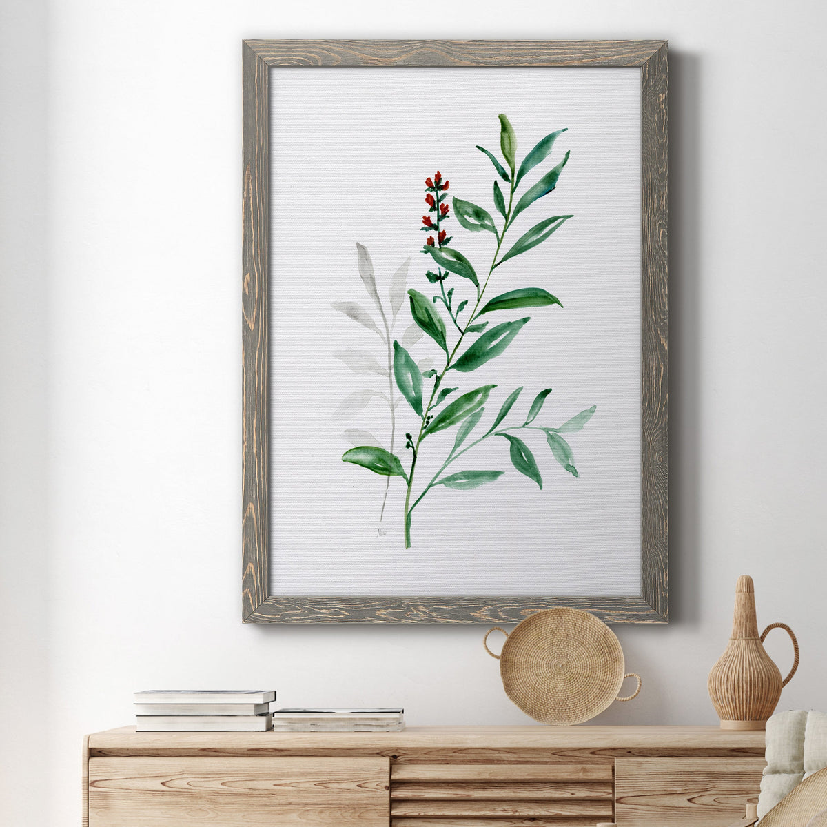Freshly Picked III - Barnwood Framed Canvas Print