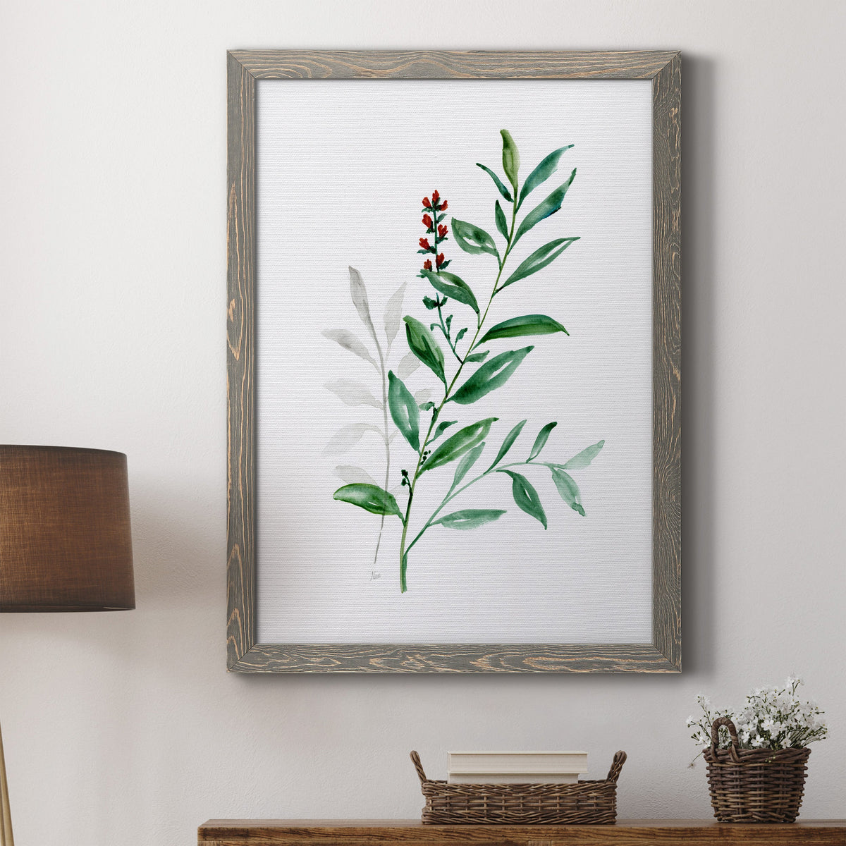 Freshly Picked III - Barnwood Framed Canvas Print