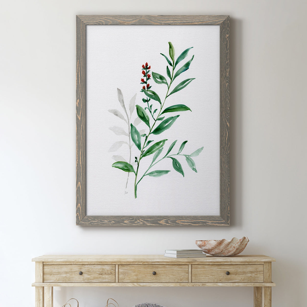 Freshly Picked III - Barnwood Framed Canvas Print