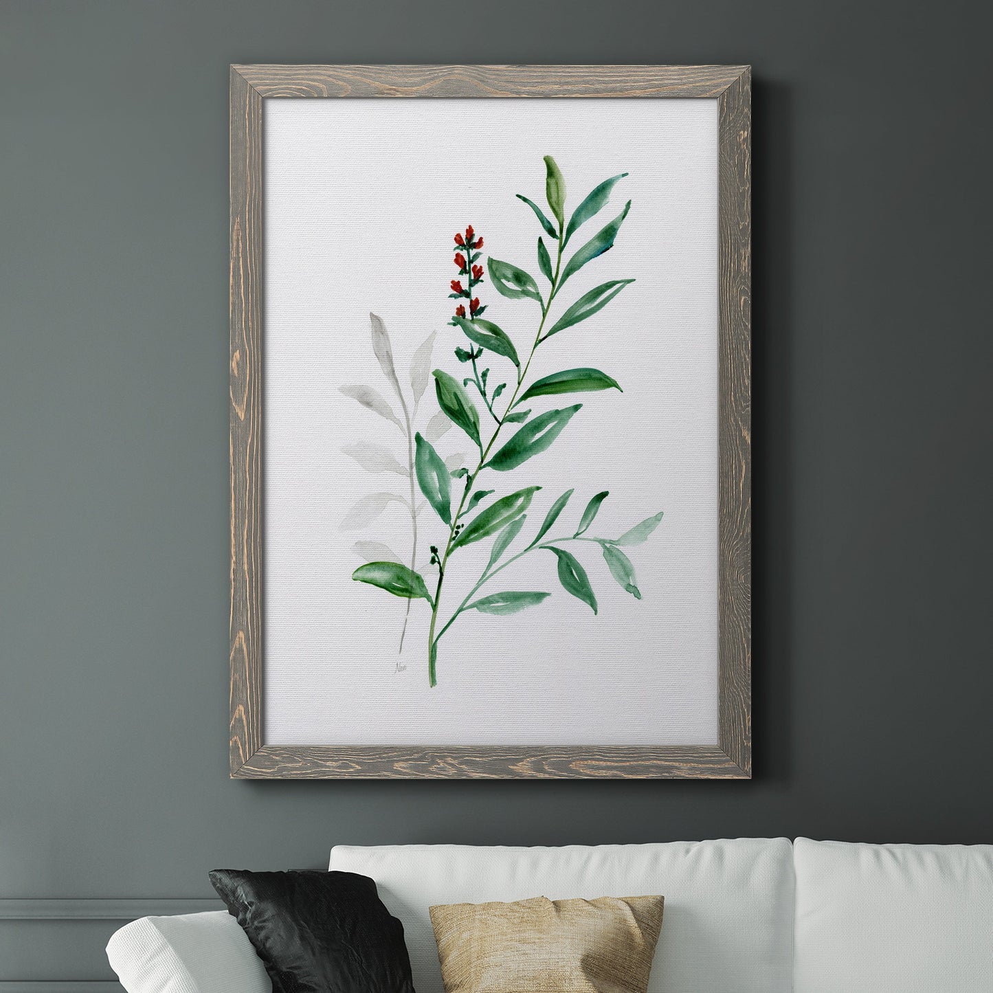 Freshly Picked III - Barnwood Framed Canvas Print