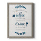 Coffee & Wine - Barnwood Framed Canvas Print