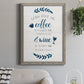 Coffee & Wine - Barnwood Framed Canvas Print