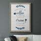 Coffee & Wine - Barnwood Framed Canvas Print