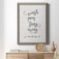 Wash Fears - Barnwood Framed Canvas Print