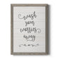 Wash Worries - Barnwood Framed Canvas Print