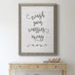 Wash Worries - Barnwood Framed Canvas Print