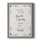 Six Feet - Barnwood Framed Canvas Print