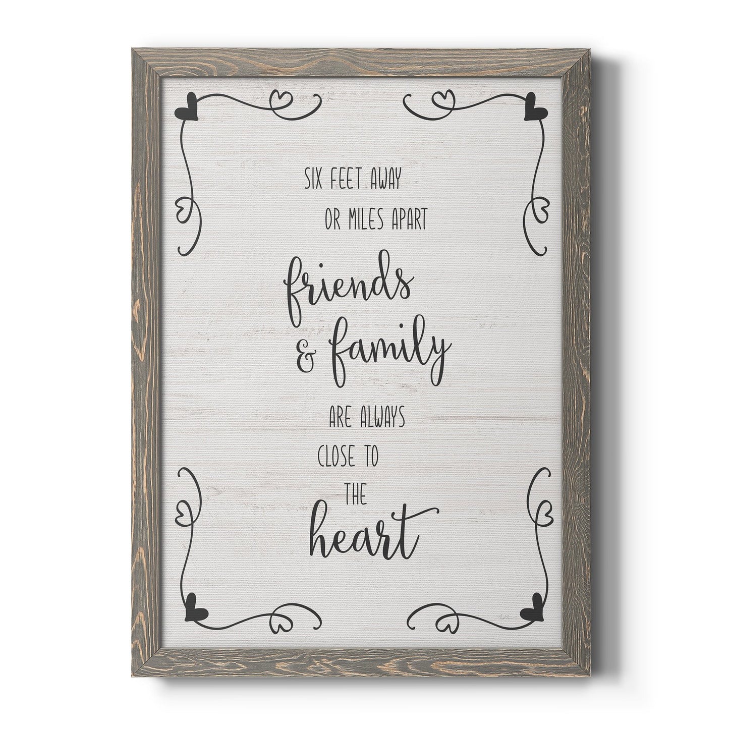 Six Feet - Barnwood Framed Canvas Print