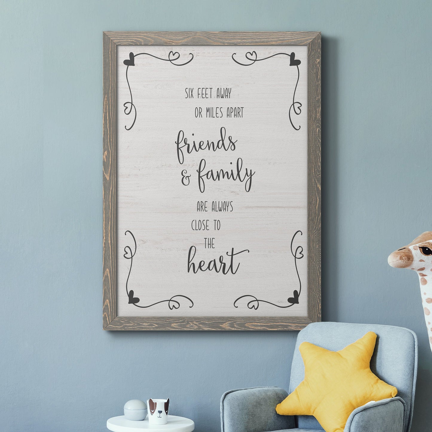 Six Feet - Barnwood Framed Canvas Print