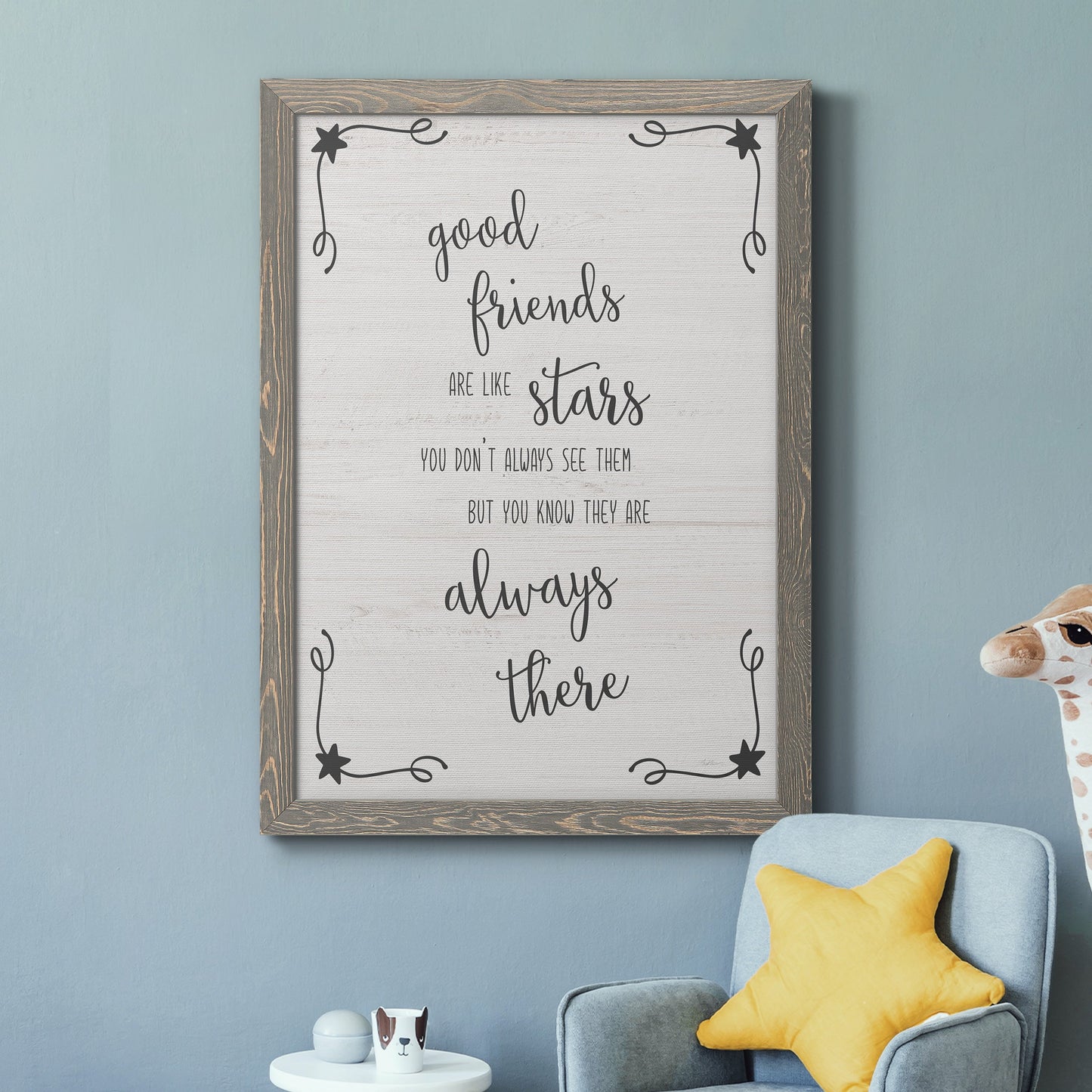 Always There - Barnwood Framed Canvas Print