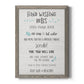 Stay Safe Rules - Barnwood Framed Canvas Print