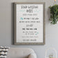 Stay Safe Rules - Barnwood Framed Canvas Print